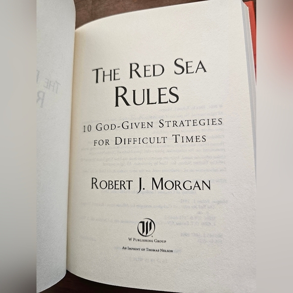 The‎ Red Sea Rules by Robert Morgan Book Devotional Spiritual Biblical - Picture 3 of 3